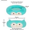 imageSquishmallows 20Inch Wendy Frog Pet Bed  Small Ultrasoft Official Squishmallows Plush Pet BedAqua Owl