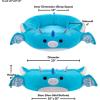 imageSquishmallows 20Inch Wendy Frog Pet Bed  Small Ultrasoft Official Squishmallows Plush Pet BedBlue Dragon