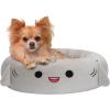 imageSquishmallows 20Inch Wendy Frog Pet Bed  Small Ultrasoft Official Squishmallows Plush Pet BedGray Shark
