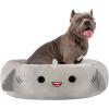 imageSquishmallows 20Inch Wendy Frog Pet Bed  Small Ultrasoft Official Squishmallows Plush Pet BedGray Shark