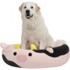 imageSquishmallows 20Inch Wendy Frog Pet Bed  Small Ultrasoft Official Squishmallows Plush Pet BedPink Cow