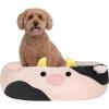 imageSquishmallows 20Inch Wendy Frog Pet Bed  Small Ultrasoft Official Squishmallows Plush Pet BedPink Cow