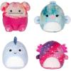 imageSquishville by Original Squishmallows Play and Display Storage  Four 2Inch Plush Included  Big Foot Axolotl Parrot Chameleon  Hang or Stand Display Case  Amazon Exclusive