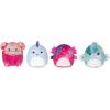 imageSquishville by Original Squishmallows Play and Display Storage  Four 2Inch Plush Included  Big Foot Axolotl Parrot Chameleon  Hang or Stand Display Case  Amazon Exclusive
