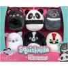 imageSquishville by Original Squishmallows Purple Pals Squad Plush  Six 2Inch Squishmallows Plush Including Bashira Mollie Carlota Patrick Rida and Jazzy  Toys for KidsBlack and White