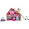 imageSquishville by Original Squishmallows Ski Chalet  Includes Four 2Inch Skis Snowboard Snowman Chair Bed and Playscene with Ski Slope  Amazon Exclusive
