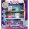 imageSquishville by Original Squishmallows Sweet Shop  Playset with 2Inch Priya The Purple Panda Treszure The Teal Cat ampamp Bistro Table and Chair  Toys for KidsSweet Shop
