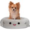 imageSquishmallows 20Inch Wendy Frog Pet Bed  Small Ultrasoft Official Squishmallows Plush Pet BedGray Shark