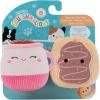 imageSquishmallows Original 35Inch 2Pack Emery Latte and Deja Donut Dog Toys  Small Ultrasoft Official Plush Pet Toy