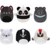 imageSquishville by Original Squishmallows Purple Pals Squad Plush  Six 2Inch Squishmallows Plush Including Bashira Mollie Carlota Patrick Rida and Jazzy  Toys for KidsBlack and White