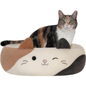 imageSquishmallows 20Inch Wendy Frog Pet Bed  Small Ultrasoft Official Squishmallows Plush Pet BedCam The Cat
