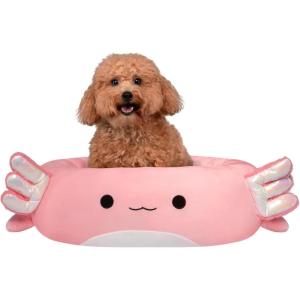 imageSquishmallows 20Inch Wendy Frog Pet Bed  Small Ultrasoft Official Squishmallows Plush Pet BedPink Axolotl