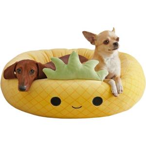 imageSquishmallows 20Inch Wendy Frog Pet Bed  Small Ultrasoft Official Squishmallows Plush Pet BedYellow Pineapple
