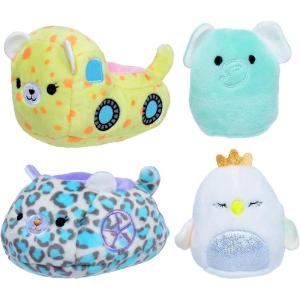 imageSquishville by Original Squishmallows Kai in Boat ampamp Elda in Carriage  Two 2 MiniSquishmallow Orca Whale and Pink Ostrich Plush Plush Boat and Carriage Vehicles  AMAZON EXCLUSIVESerena and Diego