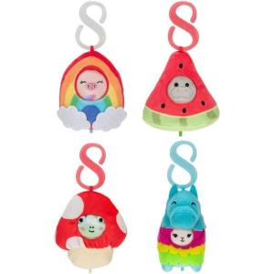 imageSquishville by Original Squishmallows Style ampamp Play Clips  4 Pack Mystery Bundle  ClipOn and Link Together  12 Possibilities Chosen at Random