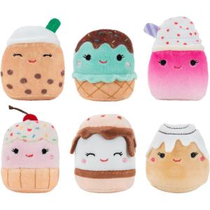 imageSquishville by Squishmallows Mini Plush Fruit Squad Six 2quot Soft Minimallow Plush Irresistibly Colorful Fruits Mini Peach Pineapple and WatermelonSweet Tooth Squad