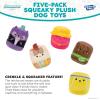 imageSquishmallows Chew Mees by Original Pet Toy 5Pack