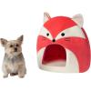 imageSquishmallows Original 16Inch Fifi The Fox Pet Cave  Ultrasoft Official Jazwares Pet Bed for Dogs and Cats