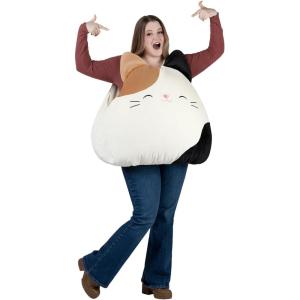 imageJazwares Adult Squishmallow Cam The Cat Costume  Plush Calico Cat Vest for Halloween and Cosplay  One SizeAdult