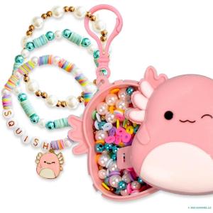 imageSquishmallows Original Archie The Axolotl Bracelet Kit Friendship Bracelet Kit Charm Bracelet Making Kit Gifts for Girls for Boys Craft KitsArchie the Axolotyl