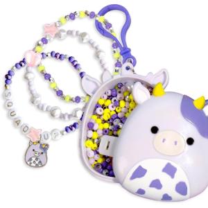 imageSquishmallows Original Archie The Axolotl Bracelet Kit Friendship Bracelet Kit Charm Bracelet Making Kit Gifts for Girls for Boys Craft KitsBubba the Cow