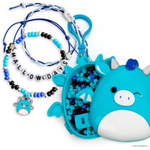 imageSquishmallows Original Archie The Axolotl Bracelet Kit Friendship Bracelet Kit Charm Bracelet Making Kit Gifts for Girls for Boys Craft KitsTatiana the Dragon