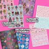 imageOriginal Squishmallows 2000 One of a Kind Sticker Book 43 Sticker Sheets Kawaii Squishmallows Stickers for Water Bottle Notebooks Party Favor Bags Cute Stickers ampamp Sticker Books for Kids Ages 48LOL Surprise