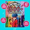 imageOriginal Squishmallows 2000 One of a Kind Sticker Book 43 Sticker Sheets Kawaii Squishmallows Stickers for Water Bottle Notebooks Party Favor Bags Cute Stickers ampamp Sticker Books for Kids Ages 48Miraculous