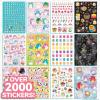 imageOriginal Squishmallows 2000 One of a Kind Sticker Book 43 Sticker Sheets Kawaii Squishmallows Stickers for Water Bottle Notebooks Party Favor Bags Cute Stickers ampamp Sticker Books for Kids Ages 48Squishmallow