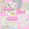 imageOriginal Squishmallows 2000 One of a Kind Sticker Book 43 Sticker Sheets Kawaii Squishmallows Stickers for Water Bottle Notebooks Party Favor Bags Cute Stickers ampamp Sticker Books for Kids Ages 48Hello Kitty