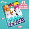 imageOriginal Squishmallows 2000 One of a Kind Sticker Book 43 Sticker Sheets Kawaii Squishmallows Stickers for Water Bottle Notebooks Party Favor Bags Cute Stickers ampamp Sticker Books for Kids Ages 48Squishmallow