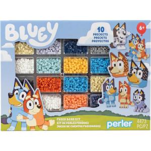 imagePerler 8057134 Squishmallows Fused Bead Activity Kit with 3 Unique Projects Multicolor 2003 PiecesBluey