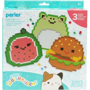 imagePerler 8057134 Squishmallows Fused Bead Activity Kit with 3 Unique Projects Multicolor 2003 PiecesSummer Squishmallows