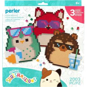 imagePerler 8057134 Squishmallows Fused Bead Activity Kit with 3 Unique Projects Multicolor 2003 PiecesUnique Squishmallows