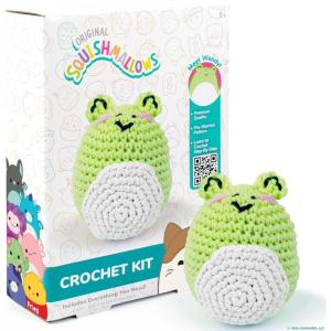 imageSquishmallow Original Omar The Bear Crochet Kit Includes Yarn Crochet Hook Starter Hooks StepbyStep Tutorials Exclusive Crochet Kit for Beginners DIY Craft Crochet Kits Great Teen GiftsWendy the Frog