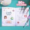 imageOriginal Squishmallows Squishy Diary Set Includes 5 x 7 Diary 60 Sheets Kawaii Stickers Pen Fun Journaling Kit ampamp Sketchbook for Kids School Supplies Journal for GirlsDiary Set