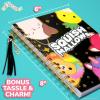 imageSquishmallows Original DIY Journaling Kit Includes Craft Supplies Like Cute Stickers for Journaling Sketch Pad Cam The Cat Charm Keychain Fun Scrapbook Kit Girl Gifts Art SetJournaling Kit