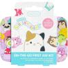 imageSquishmallow First Aid Kit Travel Essentials with Antiseptic Wipes Cute Bandaids Variety Pack for Kids LatexFree Gauze Pads and Bandages in Tin Case 33PC33PC First Aid Kit