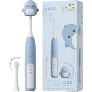 imageSquishmallows Electric Toothbrush Sonic Toothbrushes for Kids Rechargeable 3 Brushing Modes Over 5 Weeks Battery Life Extra Brush Head Included Gift for Kids Aged 4 Years and Up CamSamir
