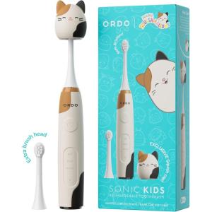 imageSquishmallows Electric Toothbrush Sonic Toothbrushes for Kids Rechargeable 3 Brushing Modes Over 5 Weeks Battery Life Extra Brush Head Included Gift for Kids Aged 4 Years and Up CamCam