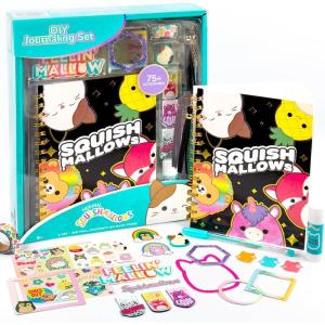 imageSquishmallows Original DIY Journaling Kit Includes Craft Supplies Like Cute Stickers for Journaling Sketch Pad Cam The Cat Charm Keychain Fun Scrapbook Kit Girl Gifts Art SetJournaling Kit
