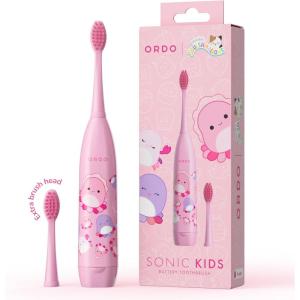 imageSquishmallows Toothbrush Sonic Battery Toothbrushes for Kids Soft Bristles Extra Brush Head Inc Gift for Kids Aged 4 Years and Up Battery Included WandaAuggie
