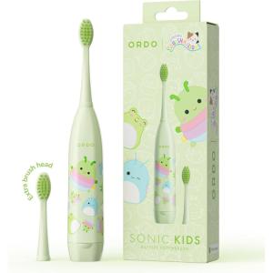 imageSquishmallows Toothbrush Sonic Battery Toothbrushes for Kids Soft Bristles Extra Brush Head Inc Gift for Kids Aged 4 Years and Up Battery Included WandaRutabaga