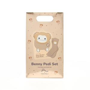 imageTONYMOLY x Squishmallow Benny Pedi Set  Shea Butter Foot Mask with Cozy Benny Socks  Ultimate Foot Pampering KitPedi Set