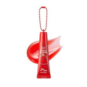 imageTONYMOLY x Squishmallow Patty Keychain Lip Gloss Strawberry Shortcake Gloss Sheer Pigmented Glossy Lip Stain Hydrating NonSticky High Shine Glossy 11mlCherry Christo
