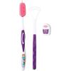 imageBrush Buddies Squishmallows Toothbrush Travel Kit Dental Kit with Toothbrush Tongue Scraper and Floss