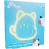 imageFizz Creations Squishmallows Cam The Cat Neon Wall Light  Officially Licensed Squishmallows Merchandise  USB Powered  Vibrant Yellow Neon Light  Wall Mount Options