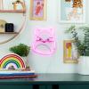 imageFizz Creations Squishmallows Fifi The Fox Neon Wall Light  Officially Licensed Squishmallows Merchandise  USB Powered  Vibrant Pink Neon Light  Wall Mount Options