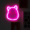 imageFizz Creations Squishmallows Fifi The Fox Neon Wall Light  Officially Licensed Squishmallows Merchandise  USB Powered  Vibrant Pink Neon Light  Wall Mount Options