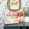 imageFizz Creations Squishmallows Malcolm the Mushroom Woven Storage Basket With Lid  85 Inches Tall  Officially Licensed Squishmallows Merchandise Mushroom Squishmallow